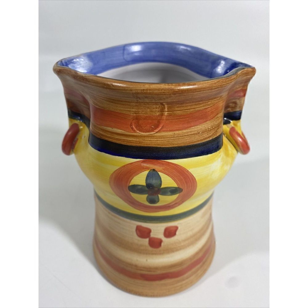 ‎Vintage Art Pottery MCM Italian Italy Vase Handpainted Bitossi?